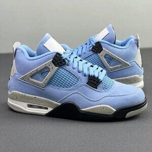 Air Jordan 4 Retro University Blue Sneakers Men's Size